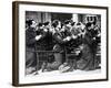 American Soldiers are Seen at Prayer During a Catholic Mass on Thanksgiving Day-null-Framed Photographic Print