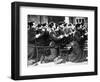 American Soldiers are Seen at Prayer During a Catholic Mass on Thanksgiving Day-null-Framed Photographic Print