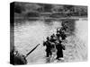 American Soldiers Crossing the Tuliahan River-null-Stretched Canvas