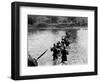 American Soldiers Crossing the Tuliahan River-null-Framed Photographic Print