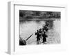 American Soldiers Crossing the Tuliahan River-null-Framed Photographic Print