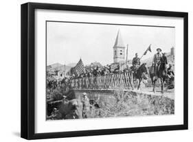 American Soldiers Entering the Village of Nonsard, Near Saint-Mihiel, France, 12-15 September 1918-null-Framed Giclee Print