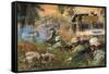 American Soldiers Firing on Iraqi Insurgents-null-Framed Stretched Canvas