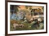 American Soldiers Firing on Iraqi Insurgents-null-Framed Giclee Print