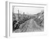 American Soldiers Kneeling on Side of Road in Okinawa-null-Framed Photographic Print