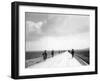 American Soldiers Marching Through the Kasserine Valley During the Fighting in North Africa in WWII-Eliot Elisofon-Framed Photographic Print