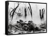 American Soldiers of 23rd Inf. Firing 37mm Machine Gun at German Positions, Argonne Forest, WWI-null-Framed Stretched Canvas