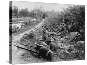American Soldiers on Maneuvers During the Philippine Insurrection-null-Stretched Canvas