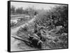American Soldiers on Maneuvers During the Philippine Insurrection-null-Framed Stretched Canvas
