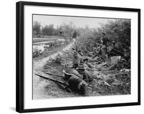 American Soldiers on Maneuvers During the Philippine Insurrection-null-Framed Photographic Print