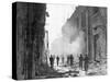 American Soldiers on War Torn Street of Messina-null-Stretched Canvas