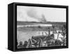 American Soldiers Watching Boat During Philippine Insurrection-null-Framed Stretched Canvas