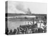 American Soldiers Watching Boat During Philippine Insurrection-null-Stretched Canvas