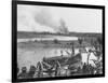 American Soldiers Watching Boat During Philippine Insurrection-null-Framed Photographic Print