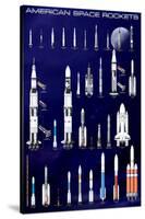 American Space Rockets-null-Stretched Canvas