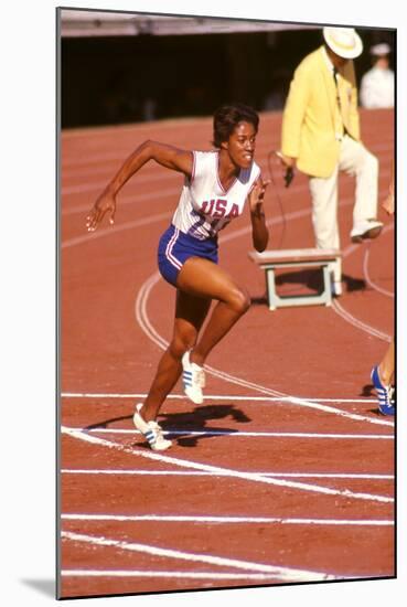 American Sprinter Edith Mcguire at Tokyo 1964 Summer Olympics, Japan-Art Rickerby-Mounted Photographic Print