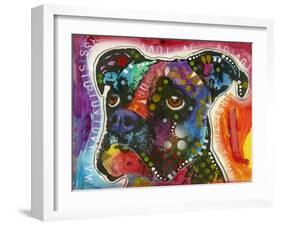 American Staffordshire Terrier-Dean Russo-Framed Giclee Print