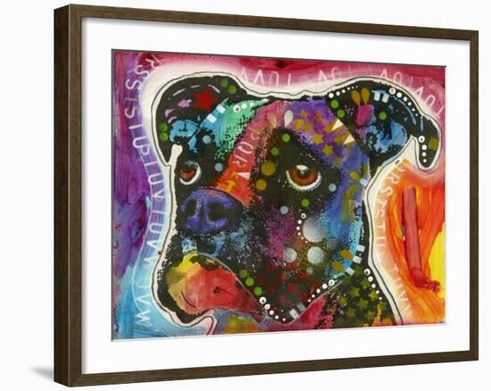 American Staffordshire Terrier-Dean Russo-Framed Giclee Print