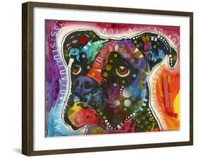 American Staffordshire Terrier-Dean Russo-Framed Giclee Print