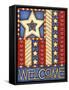 American Star Welcome-Cathy Horvath-Buchanan-Framed Stretched Canvas