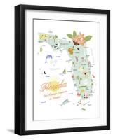 American State - Florida-Clara Wells-Framed Giclee Print