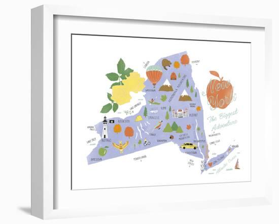 American State - NYC-Clara Wells-Framed Giclee Print