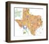 American State - Texas-Clara Wells-Framed Giclee Print