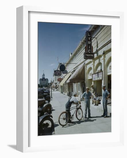 American Streets: Cottonwood Falls, Kansas-Fritz Goro-Framed Photographic Print