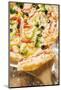 American-Style Vegetable Pizza with Piece on Server-Foodcollection-Mounted Photographic Print