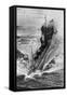 American Submarine 'Preparedness' at Full Speed, First World War, 1914-1918-null-Framed Stretched Canvas