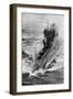 American Submarine 'Preparedness' at Full Speed, First World War, 1914-1918-null-Framed Premium Giclee Print