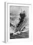 American Submarine 'Preparedness' at Full Speed, First World War, 1914-1918-null-Framed Giclee Print