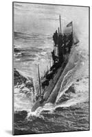 American Submarine 'Preparedness' at Full Speed, First World War, 1914-1918-null-Mounted Giclee Print