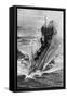 American Submarine 'Preparedness' at Full Speed, First World War, 1914-1918-null-Framed Stretched Canvas