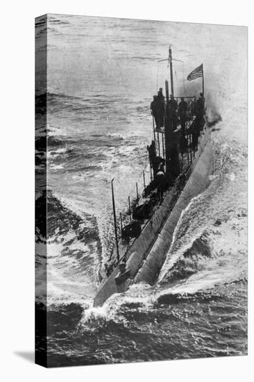 American Submarine 'Preparedness' at Full Speed, First World War, 1914-1918-null-Stretched Canvas
