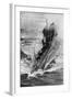 American Submarine 'Preparedness' at Full Speed, First World War, 1914-1918-null-Framed Giclee Print