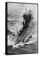 American Submarine 'Preparedness' at Full Speed, First World War, 1914-1918-null-Framed Stretched Canvas