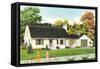 American Suburban Home-null-Framed Stretched Canvas