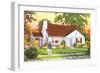 American Suburban Home-null-Framed Premium Giclee Print