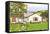 American Suburban Home-null-Framed Stretched Canvas