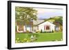 American Suburban Home-null-Framed Art Print