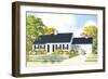 American Suburban Home-null-Framed Art Print