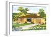 American Suburban Home-null-Framed Art Print