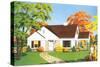 American Suburban Home-null-Stretched Canvas