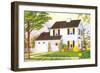 American Suburban Home-null-Framed Art Print