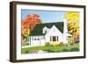 American Suburban Home-null-Framed Art Print