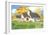 American Suburban Home-null-Framed Art Print