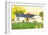 American Suburban Home-null-Framed Art Print