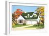 American Suburban Home-null-Framed Art Print