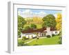 American Suburban Home-null-Framed Art Print